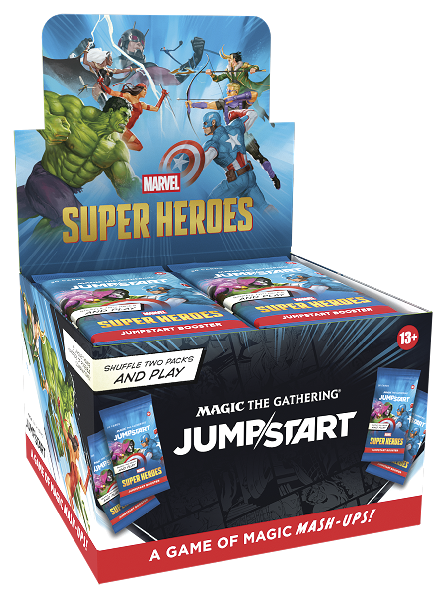 magic jumpstart booster box THE GATHERING MARVEL SUPER HEROES PREORDER Its time for the mashup of the Millenium Grab a friend and open two packs each Combine your packs for a 40 Magic the Gathering TCG: March